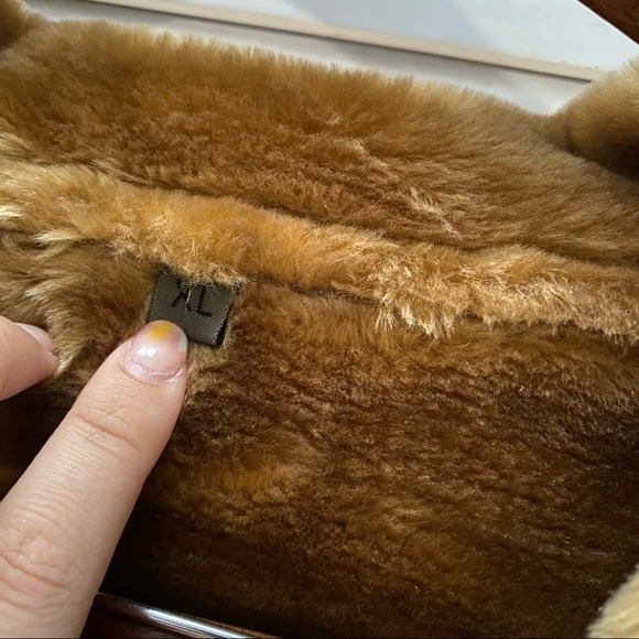 Genuine Suede Shearling Long Coat - Picture 5 of 7